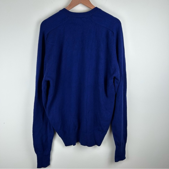 Vintage Clan Douglas Nordstrom 100% Cashmere V-Neck Sweater XLT Made in Scotland - Picture 5 of 13